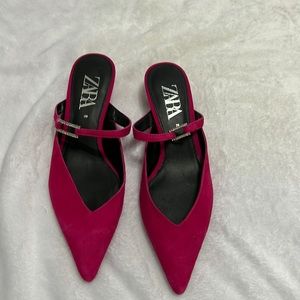Zara slip on heels